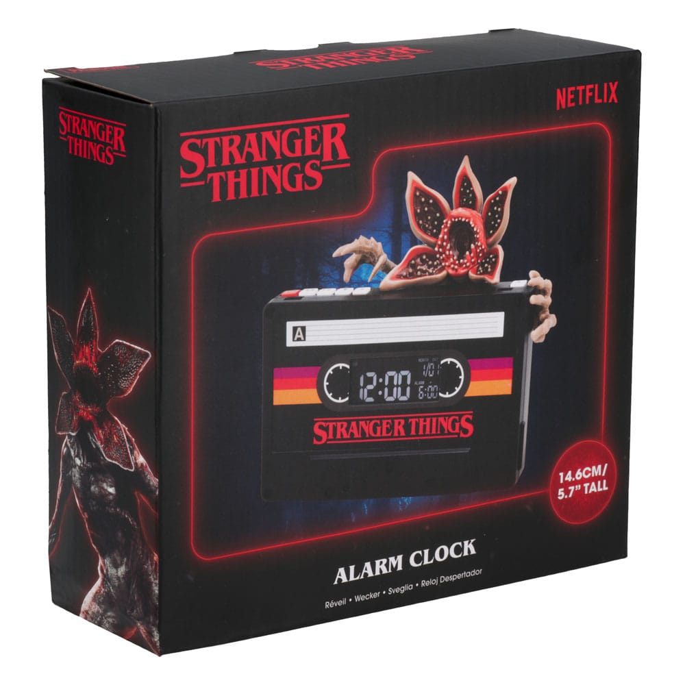 Stranger Things 5 Alarm Clock Demogorgon Cassette 15 cm  5056577730326