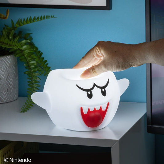 Super Mario Squishy Glo Silicon Light Boo 14 cm 5056577733525
