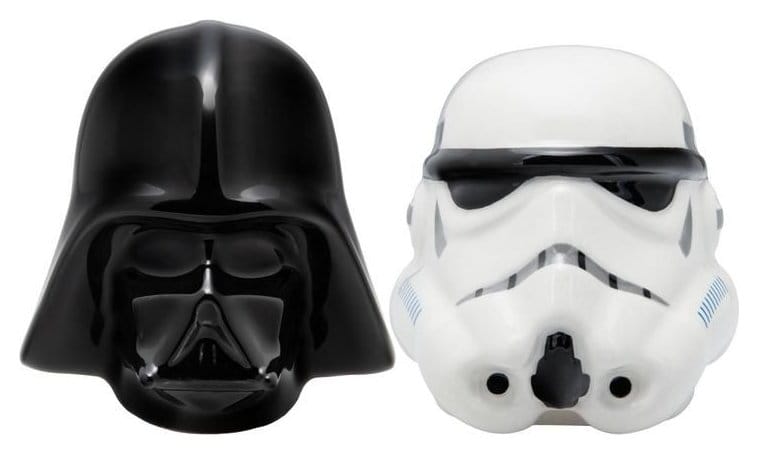 Star Wars Salt and Pepper Shakers Darth Vader and Stormtrooper 5056577737233