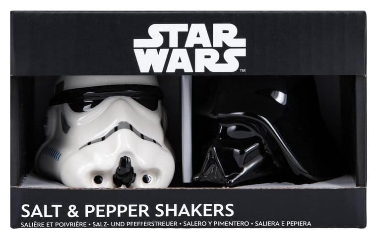 Star Wars Salt and Pepper Shakers Darth Vader and Stormtrooper 5056577737233