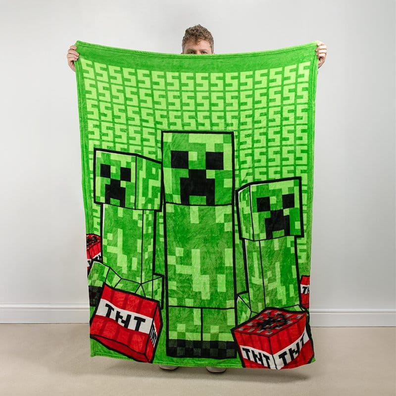 Minecraft Cushion Blanket Creeper 2-in-1 Foldable 150 cm 5056577740226