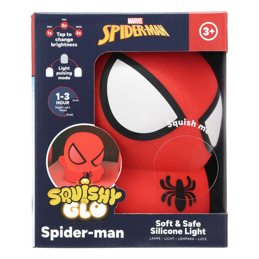 Spider-Man Squishy Glo Silicon Light 15 cm 5056577740684