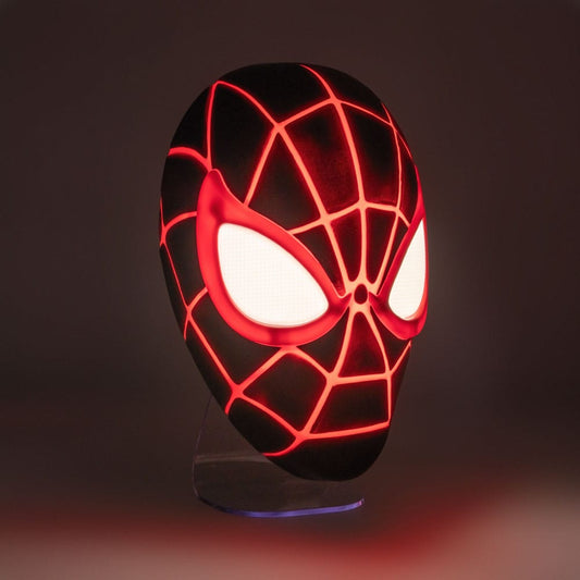Spider-Man 3D LED Light Miles Morales Mask 5056577751369