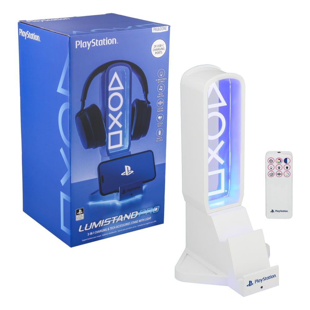 Playstation Desk Headphone Stand with Light 30 cm 5056577751413