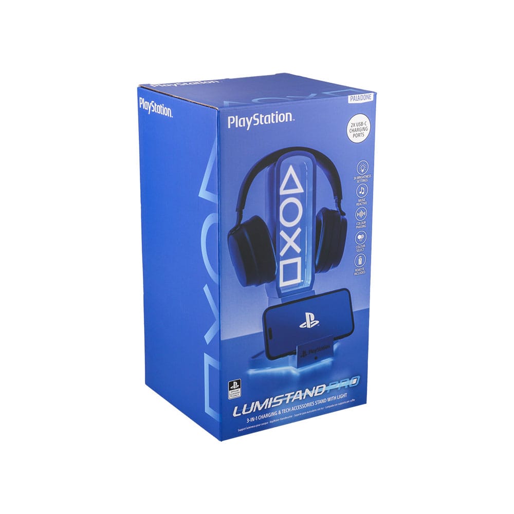 Playstation Desk Headphone Stand with Light 30 cm 5056577751413