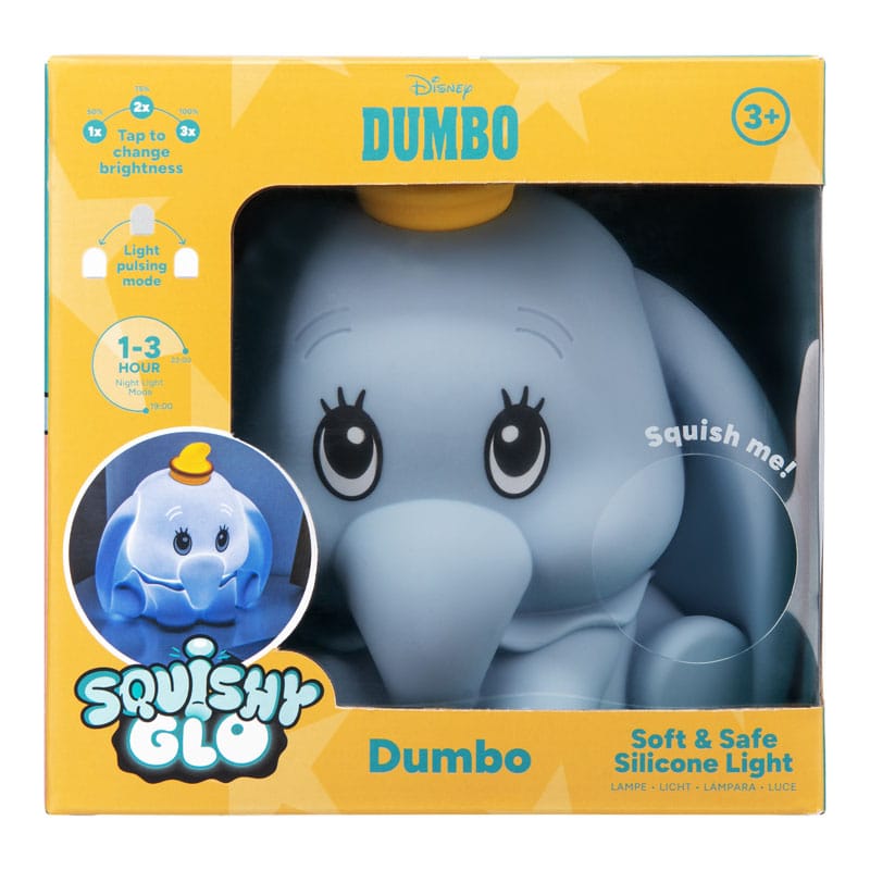 Disney Squishy Glo Silicon Light Dumbo 5056577754353