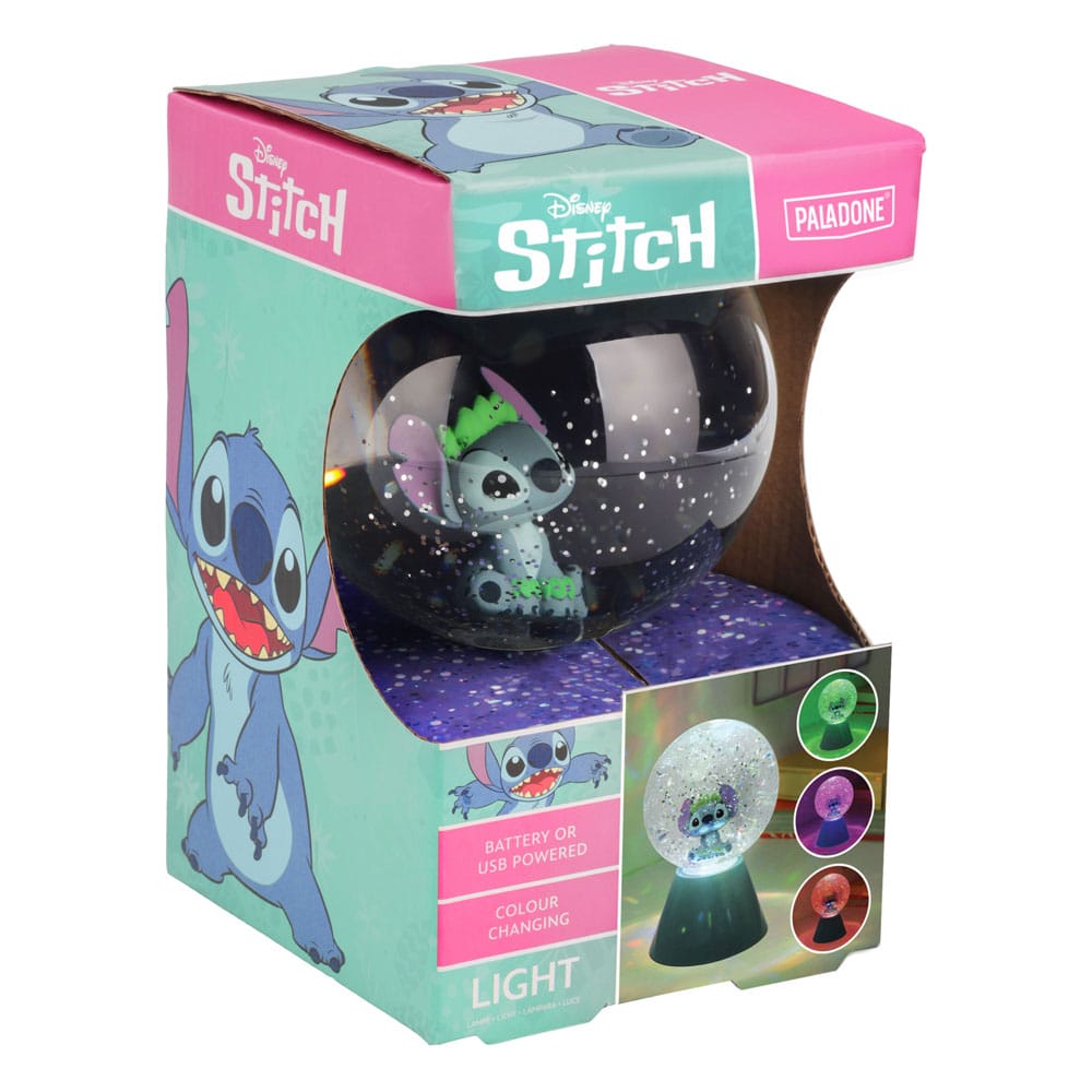 Lilo & Stitch LED-Lamp Stitch Glitter Ball 17 cm 5056577754438