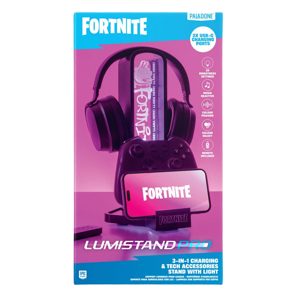 Fortnite Desk Headphone Stand with Light 30 cm 5056577754810