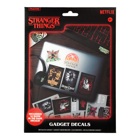 Stranger Things 5 Gadget Decals Glow in the Dark  5056577755848