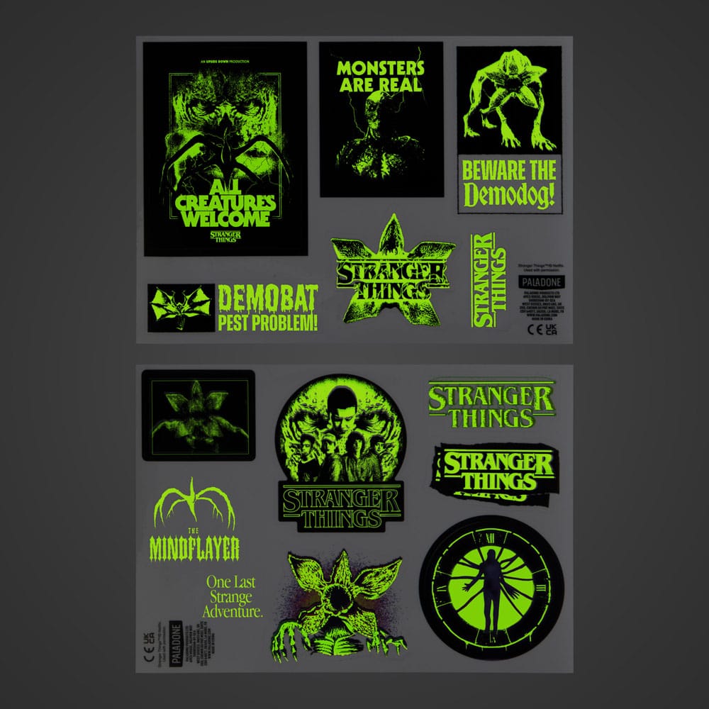 Stranger Things 5 Gadget Decals Glow in the Dark  5056577755848