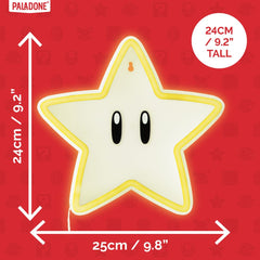 Super Mario LED Wall Lamp Light Super Star Neon     5056577757736