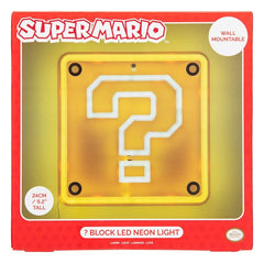 Super Mario LED Neon Wall Lamp Question Block 24 x 24 cm 5056577757743