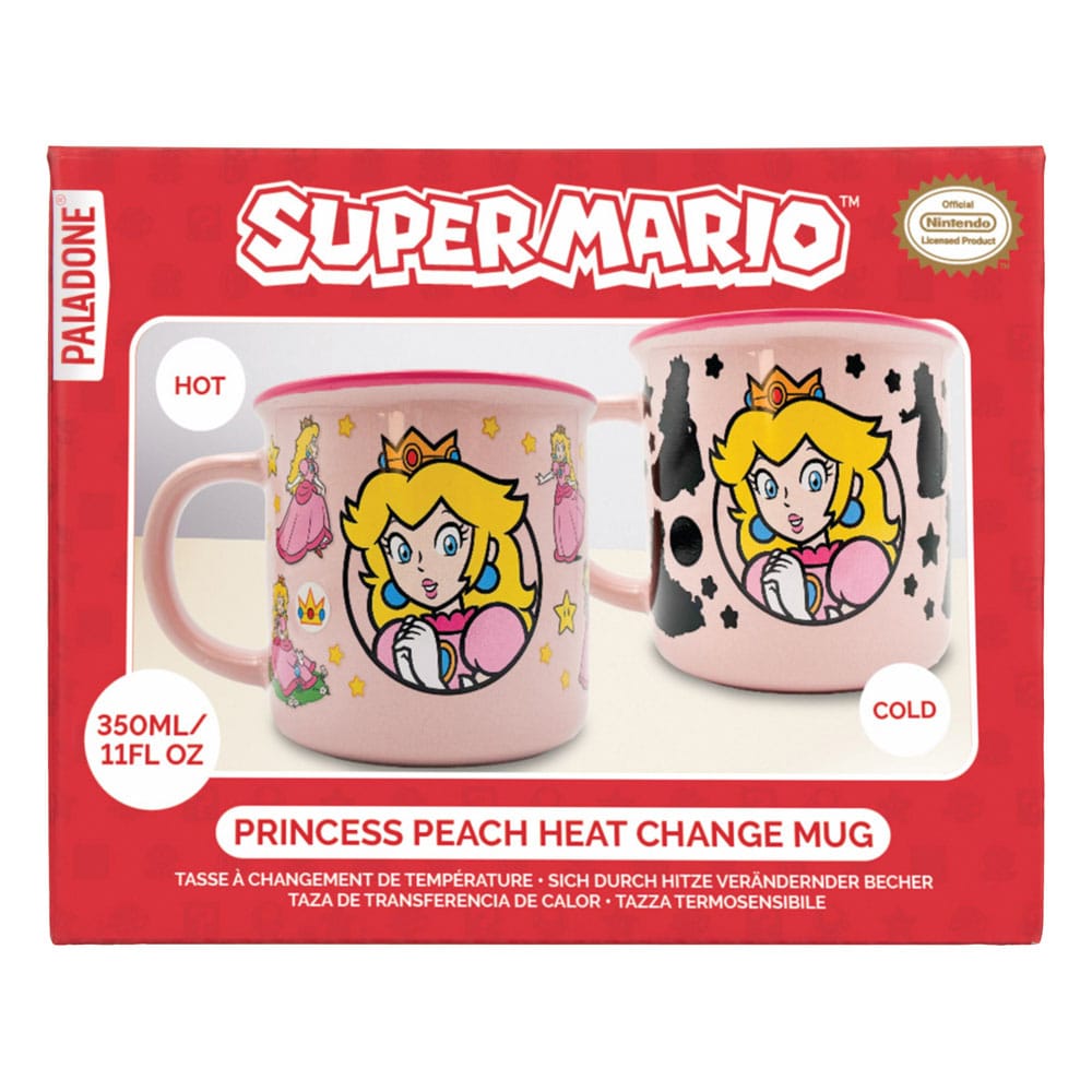 Super Mario Heat Change Mug Princess Peach 5056577758252