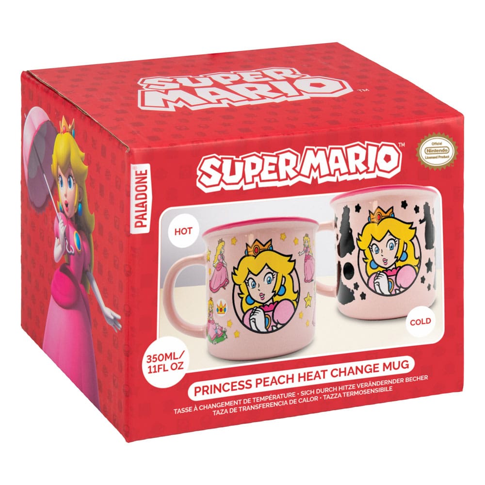 Super Mario Heat Change Mug Princess Peach 5056577758252
