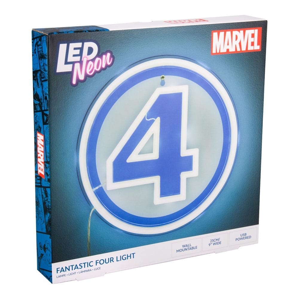 Fantastic Four LED Wall Lamp Light Logo Neon  5056577758672