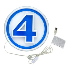 Fantastic Four LED Wall Lamp Light Logo Neon  5056577758672
