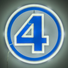 Fantastic Four LED Wall Lamp Light Logo Neon  5056577758672