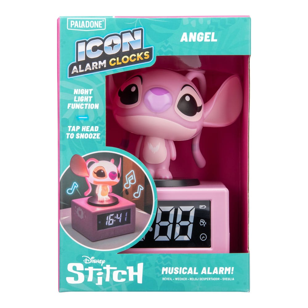 Lilo & Stitch Icon Alarm Clock Angel 12 cm  5056577761177