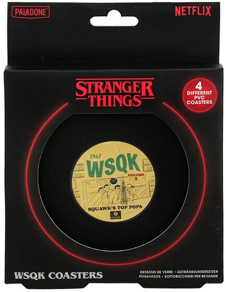 Stranger Things 5 Untersetzer WSQK 4er-Pack Stranger Things 5 Coaster WSQK 4-Pack Stranger Things 5 pack 4 sous-verres WSQKStranger Things 5 Pack de 4 Posavasos WSQK 5056577762792