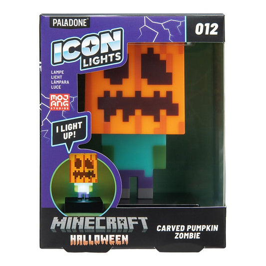 Minecraft Icons Light Zombie Jack O Lantern 10 cm  5056577765663