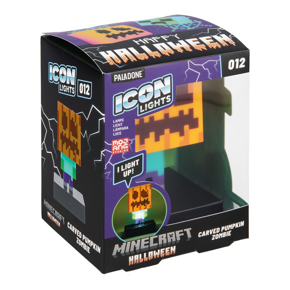 Minecraft Icons Light Zombie Jack O Lantern 10 cm  5056577765663