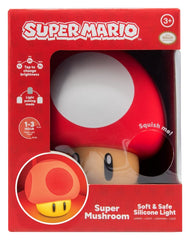 Super Mario SquishyGlo Silicon Light Super Mushroom Rechargeable 15 cm 5056577774214
