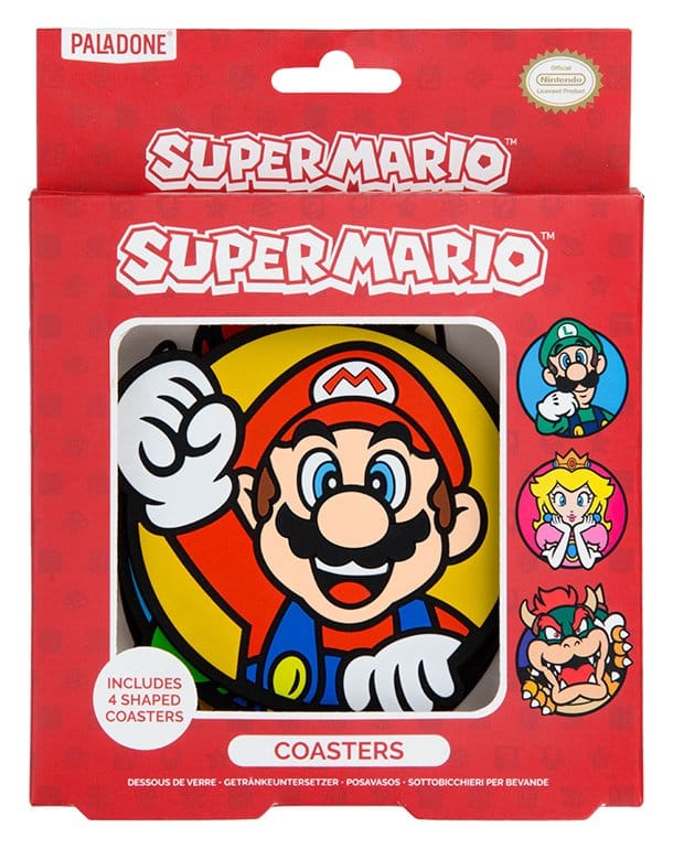 Super Mario Coaster 4-Pack 5056577774436