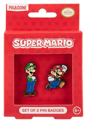 Super Mario Pin Badge 2-Pack 5056577774481