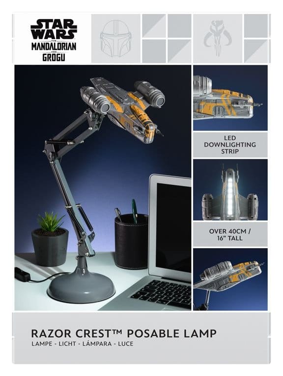 Star Wars: The Mandalorian Desk Lamp Razor Crest Posable 5056577774757
