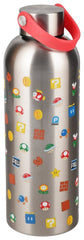 Super Mario Metal Water Bottle with Carry Loop 5056577774849