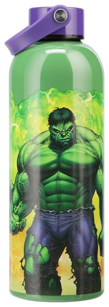 Marvel Universe Metal Water Bottle Hulk with Carry Loop 5056577774863