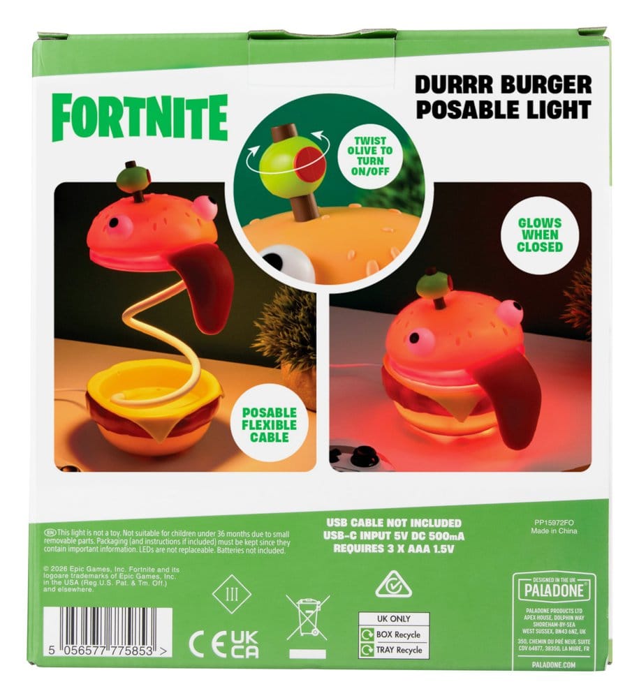 Fortnite Light Durrr Burger Posable 30 cm 5056577775853