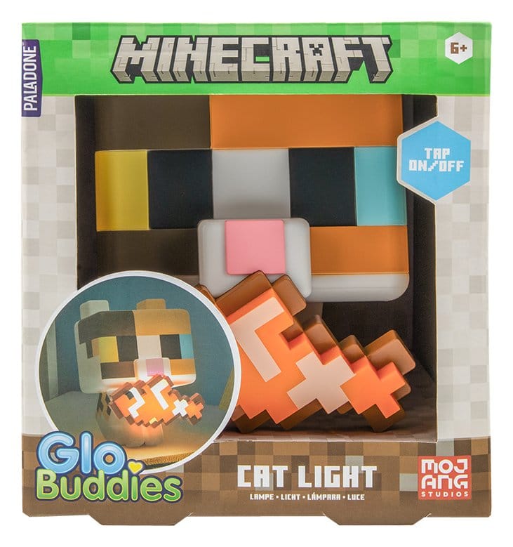 Minecraft GloBuddies Light Cat 15 cm 5056577776164