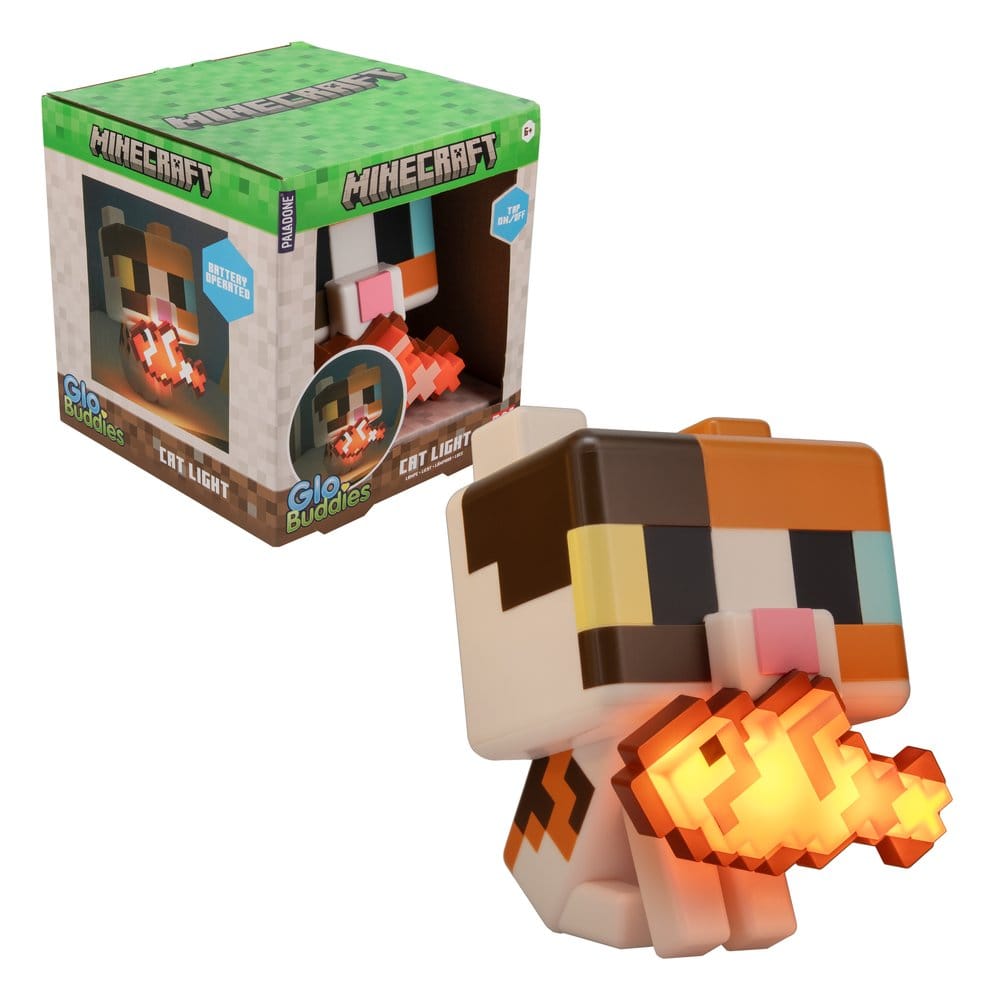 Minecraft GloBuddies Light Cat 15 cm 5056577776164