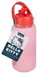 Sanrio Glass Water Bottle Hello Kitty with Sleeve 5056577776980