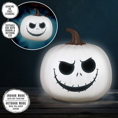 Nightmare Before Christmas Light Jack Skellington Pumpkin Lantern 20 cm 5056577782639