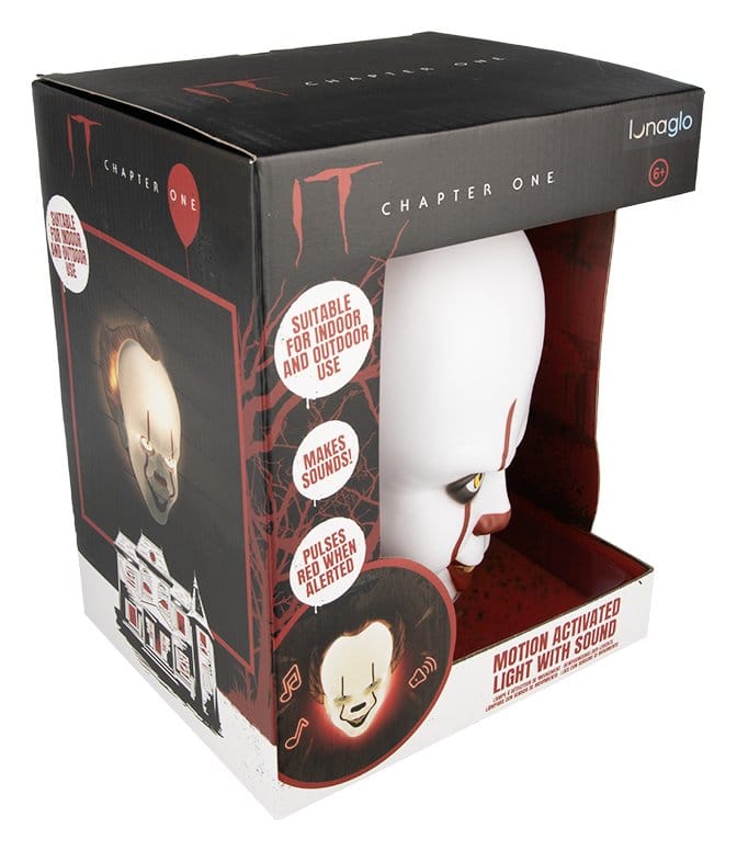 It Light Pennywise Mask Motion Sensor 25 cm 5056577783759