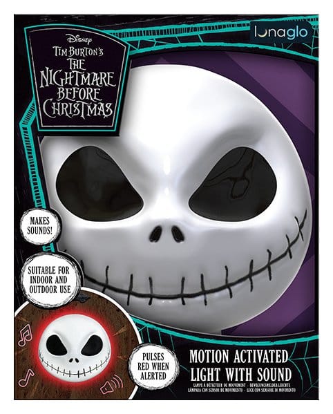 Nightmare Before Christmas Light Jack Skellington Mask Motion Sensor 23 cm 5056577783766