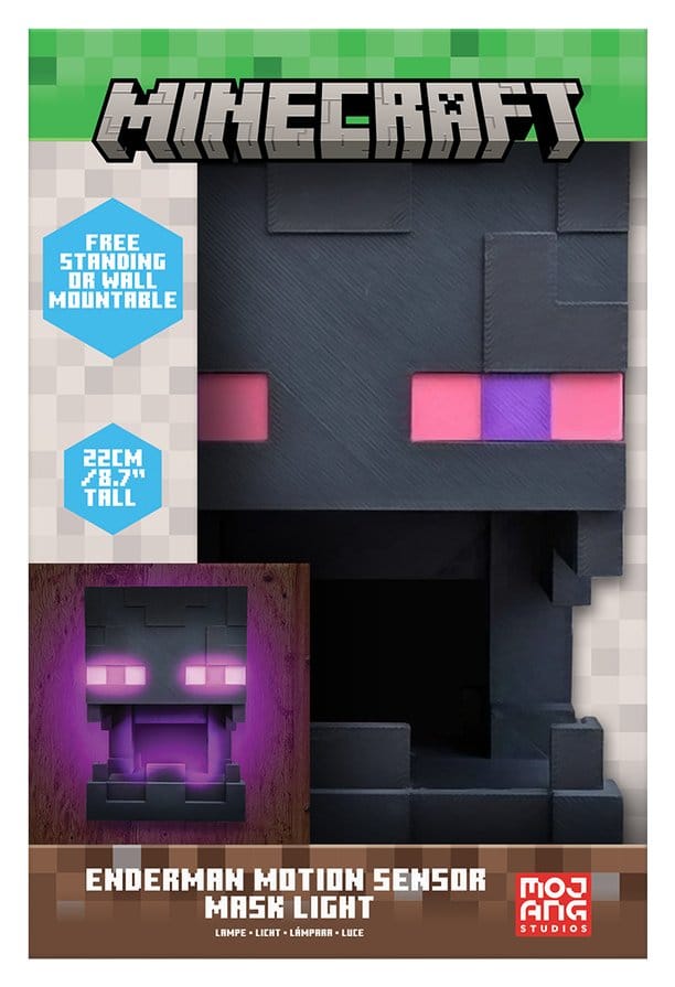 Minecraft Light Enderman Mask Motion Sensor 25 cm 5056577783773