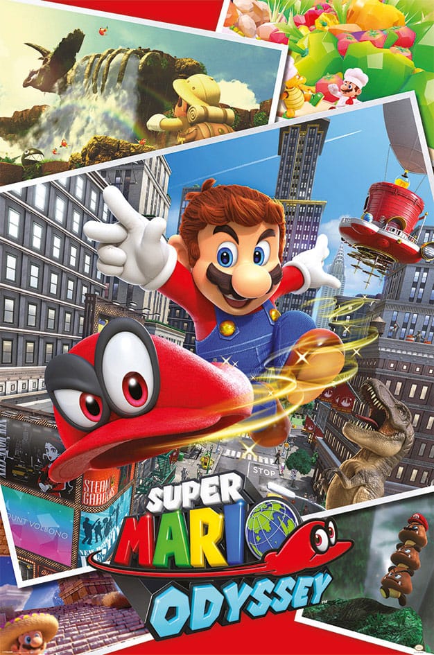 Super Mario Odyssey Poster Pack Collage 61 x 91 cm (4) 5050574342285