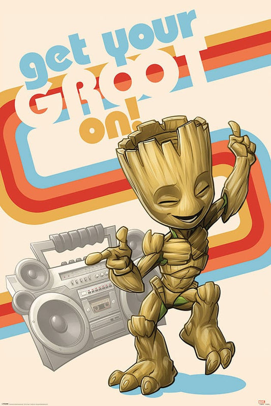 Marvel Poster Pack Guardians of the Galaxy Get your Groot On 61 x 91 cm (4) 5050574345620