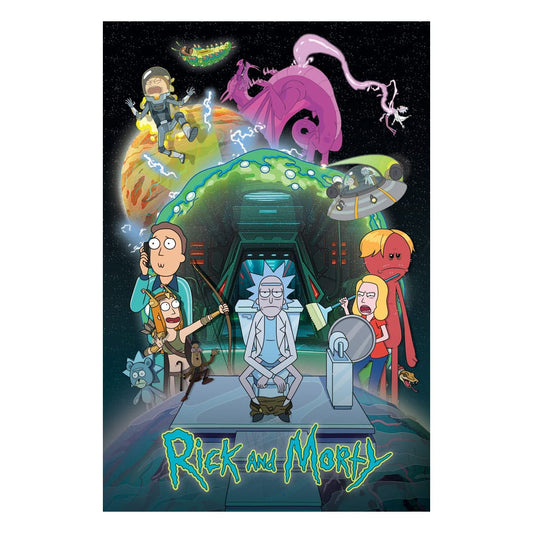 Rick and Morty Poster Pack Toilet Adventure 61 x 91 cm (4) 5050574349550