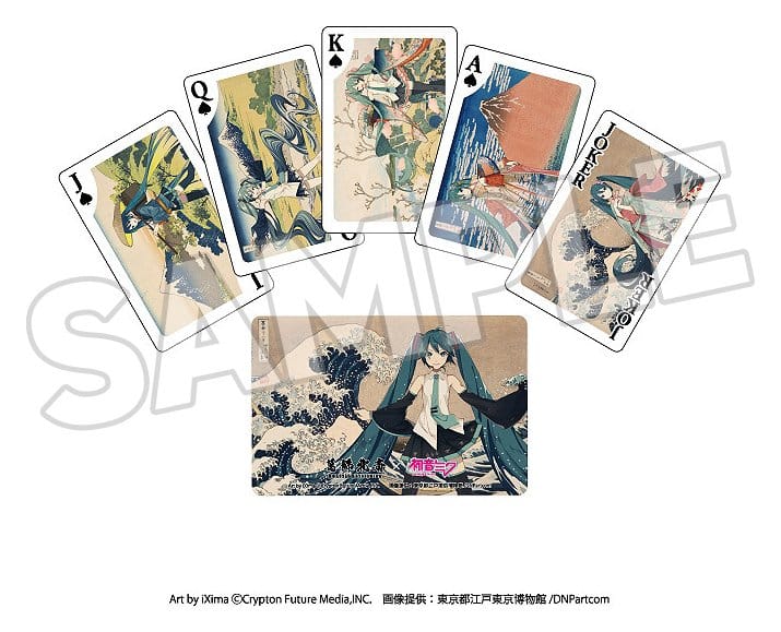 Katsushika Hokusai x Hatsune Miku Playing Cards  4580781043534