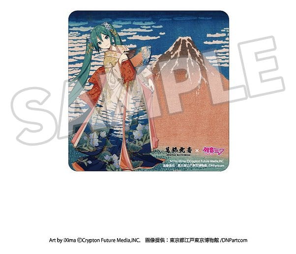 Katsushika Hokusai x Hatsune Miku Car Magnet Thirty-six Views of Mount Fuji Fine Wind, Clear Morning 4580781043558