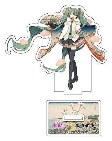 Hatsune Miku x Katsushika Hokusai iXima Die-Cut Acrylic Stand Assortment 10 cm 4580781045019