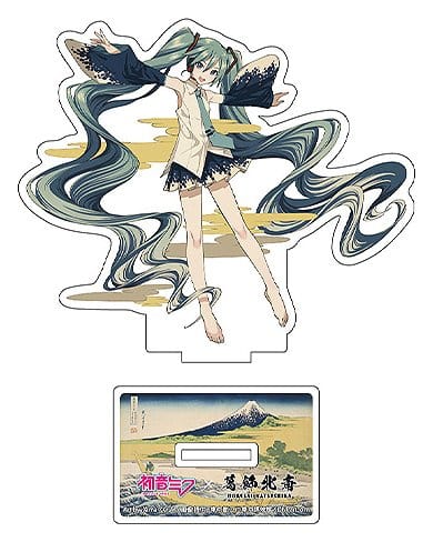 Hatsune Miku x Katsushika Hokusai iXima Die-Cut Acrylic Stand A Sketch of Tago Bay at Ejiri on the Tokaido 10 cm (5) 4580781045057