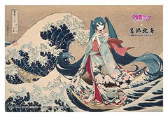 Hatsune Miku x Katsushika Hokusai iXima Postcard The Great Wave off Kanagawa (10) 4580781045118