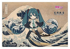 Hatsune Miku x Katsushika Hokusai iXima Postcard The Great Wave off Kanagawa (10) 4580781045118