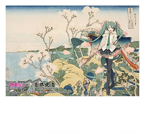 Hatsune Miku x Katsushika Hokusai iXima Postcard Shinagawa Gotenyama on the Tokaido (10) 4580781045149