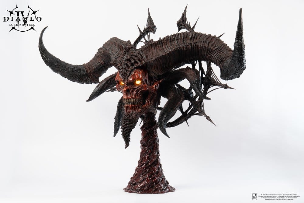 Diablo IV Art Mask Replica 1/1 Scale Lord of Hatred Mephisto 94 cm 0713929406432